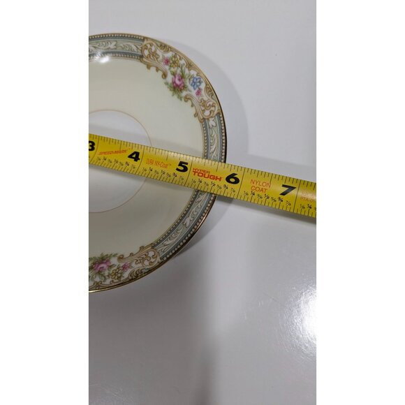 Noritake Lynbrook Floral Gold Trim Vintage Replacement Saucer 5.50 Inches - Picture 3 of 8